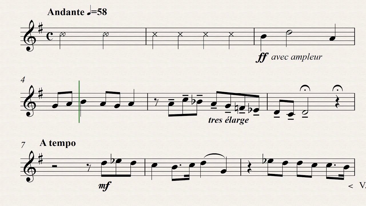 Clérisse, Robert: Andante and Allegro for Trumpet and Piano  (piano accompaniment)