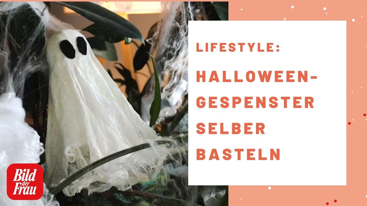 Süße schwebende Halloween-Gespenster: Basteln leicht gemacht! | BILD der FRAU