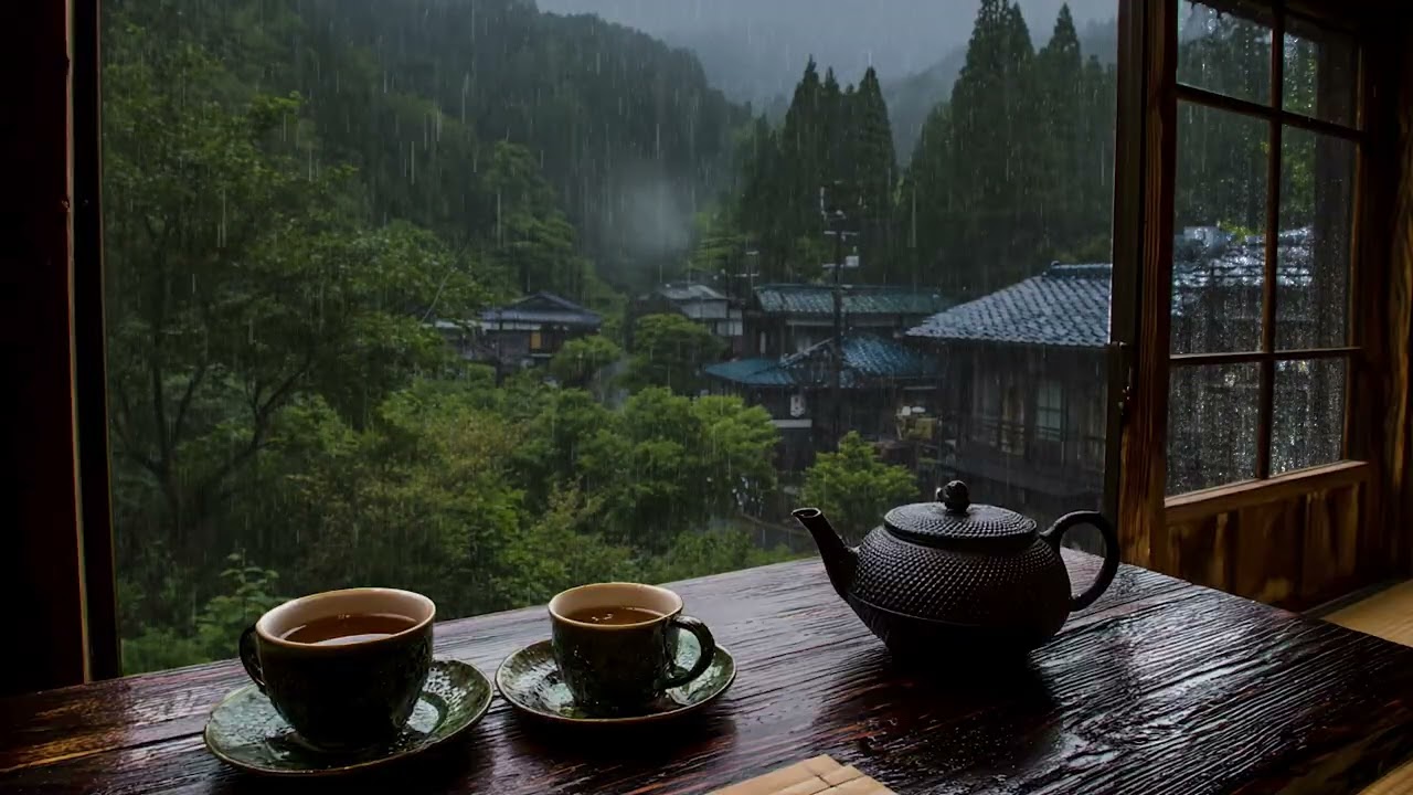 🎧 雨と雷が描く穏やかな夜景｜心を癒し、自然と眠りに落ちるリラクゼーションミュージック