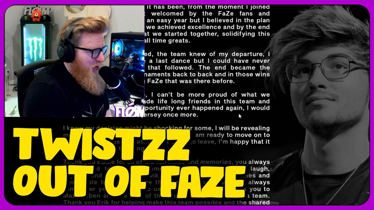fl0m Reacts to Twistzz Officially Leaves FaZe Clan