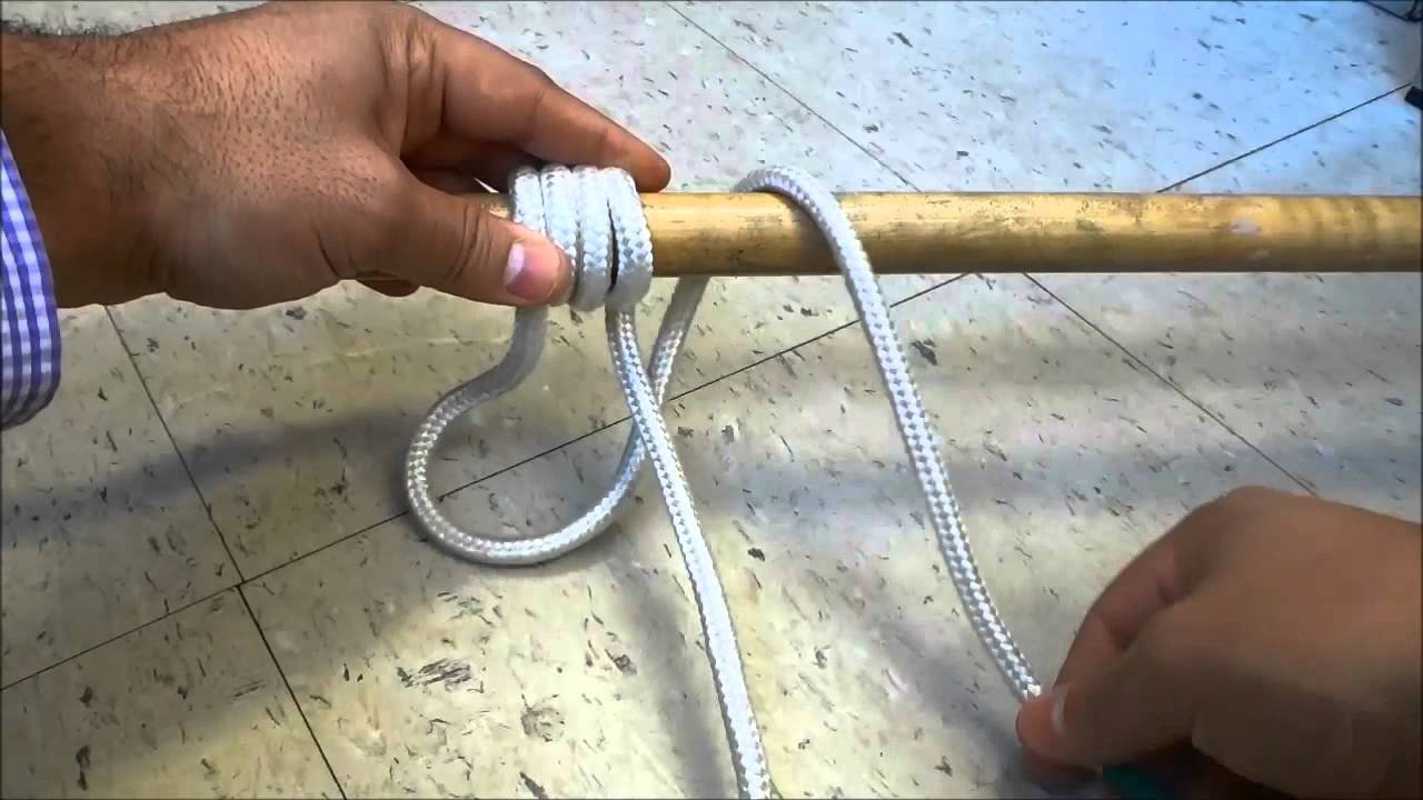 Tying An Icicle Hitch With A Rope End