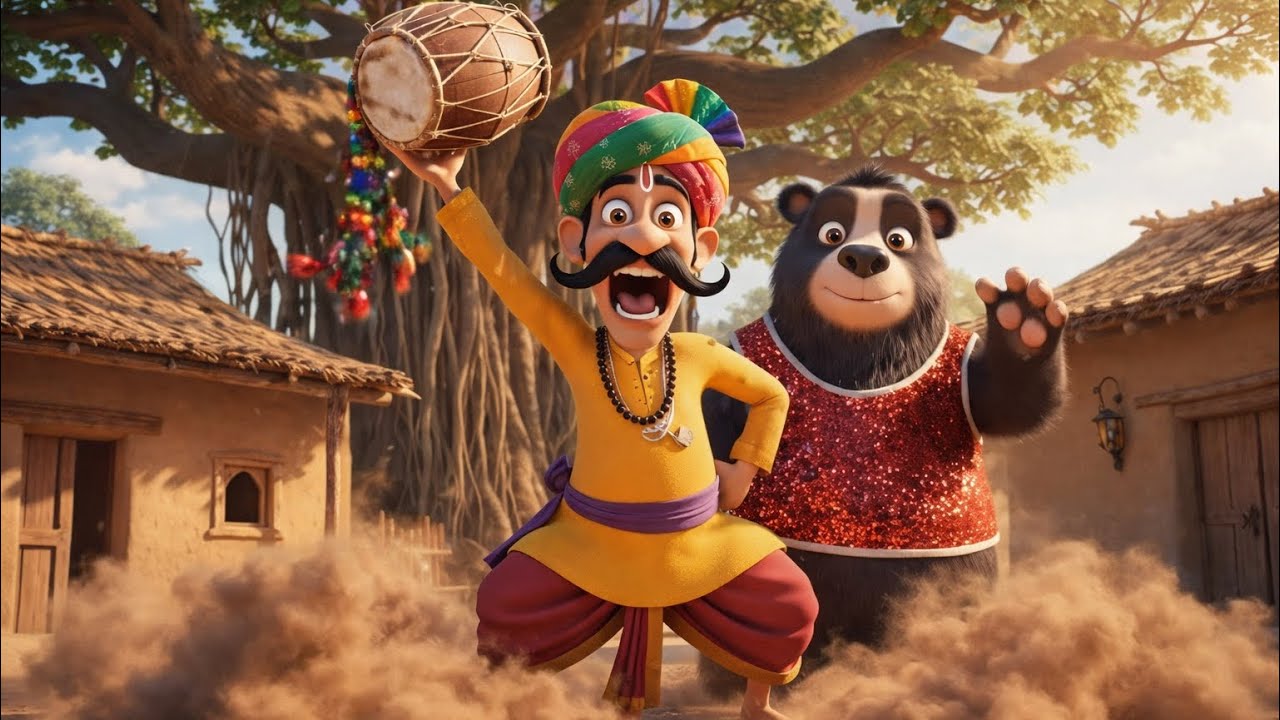 🥁 Kalu Madari Aaya! | Kala Bhalu Ka Dance 🐻 | Hindi Balgeet