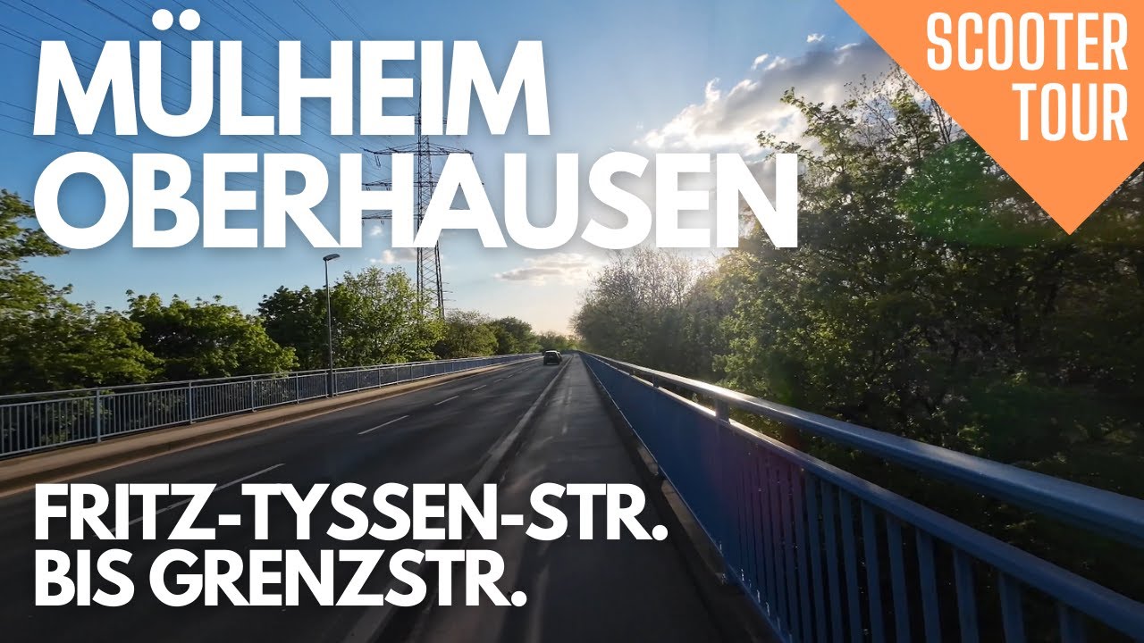 Mülheim und Oberhausen - Von Fritz-Tyssen-Str. bis Grenzstr. | Scooter Tour | April 2024