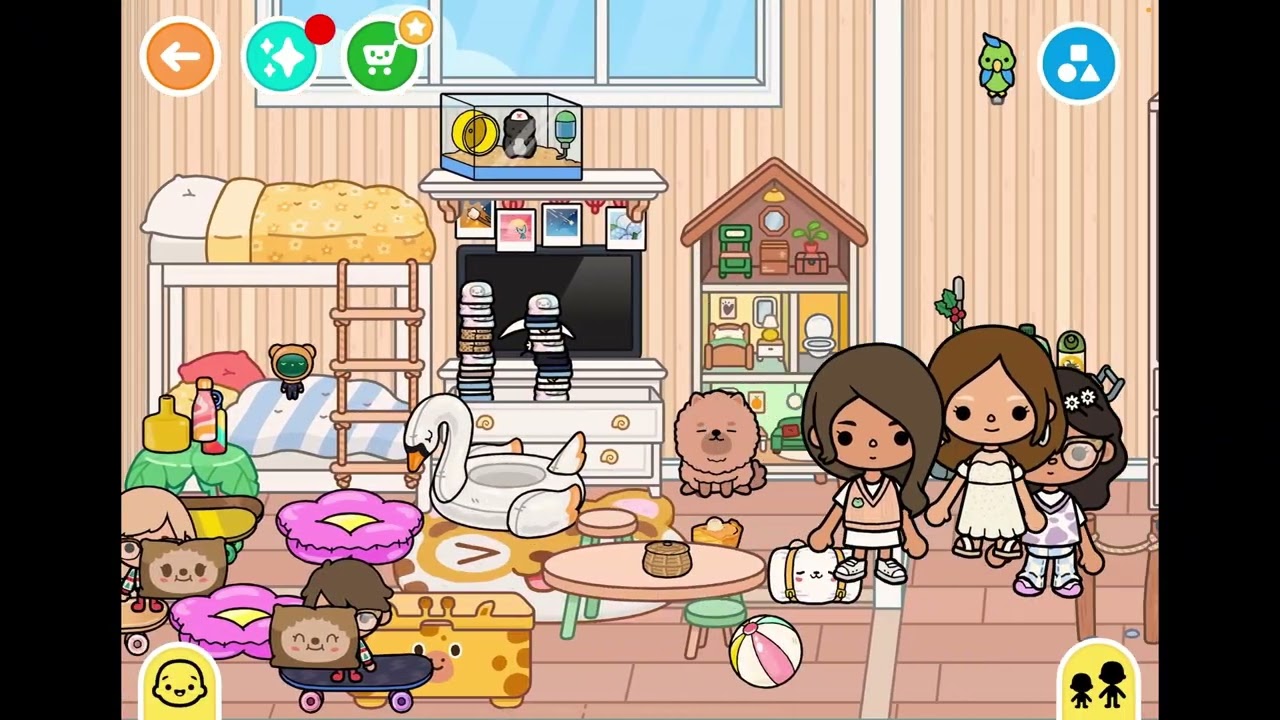 Best sleepover with her friends🤗🥳🤪