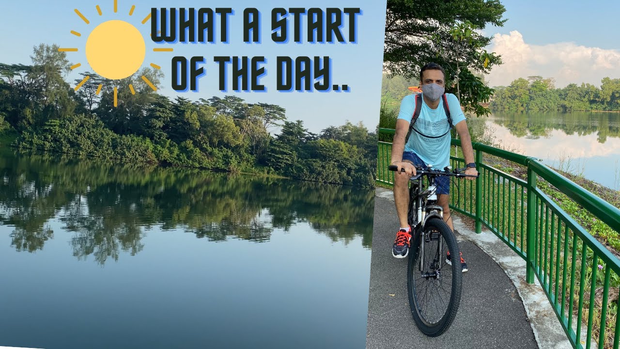 Weekend Cycling in Singapore |Punggol Waterway Point Sengkang riverside park Park