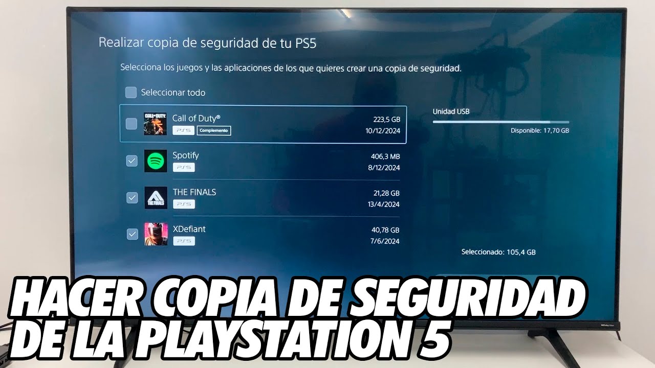 Como Hacer una Copia de Seguridad de la Playstation 5 - Partidas Guardadas, Capturas, Ajustes...