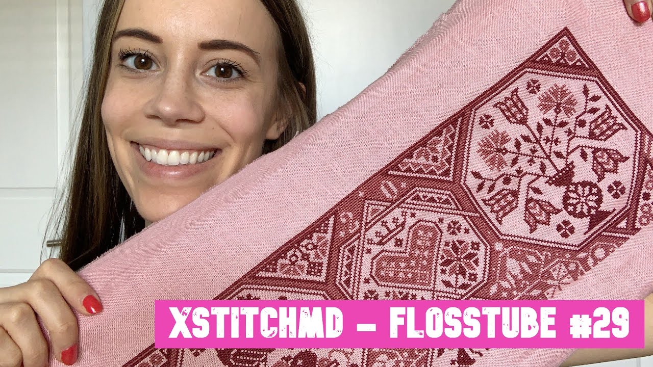 Xstitchmd: Flosstube #29 - MODERN FOLK EMBROIDERY SAL, STARTING ALL THE SHAWLS, FINISHED TWO SOCKS!