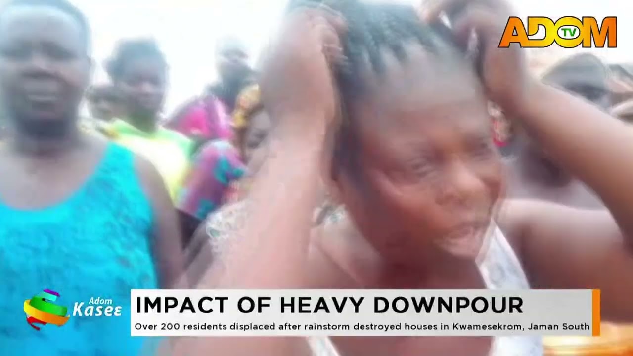 Over 200 Residents Displaced After Rainstorm Destroyed Houses In Kwamesekrom, Jaman South