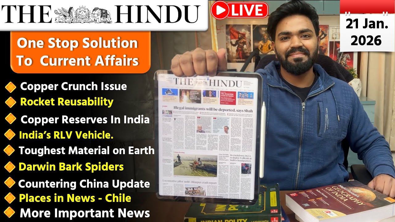 21 January 2026 | The Hindu Newspaper Analysis Today | Editorial Analysis  | Current Affairs Today