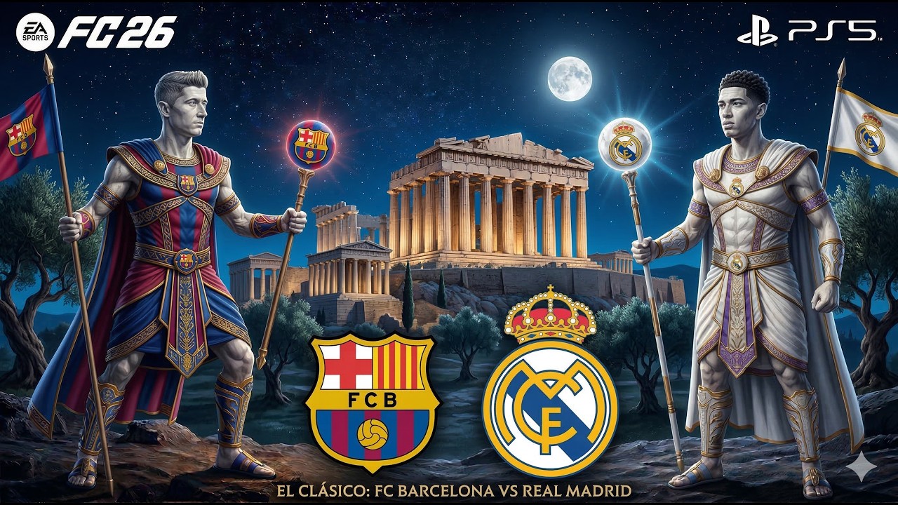 El Clásico 🔥 Barcelona vs Real Madrid | EA FC 26 PS5 4K 60FPS FULL MATCH