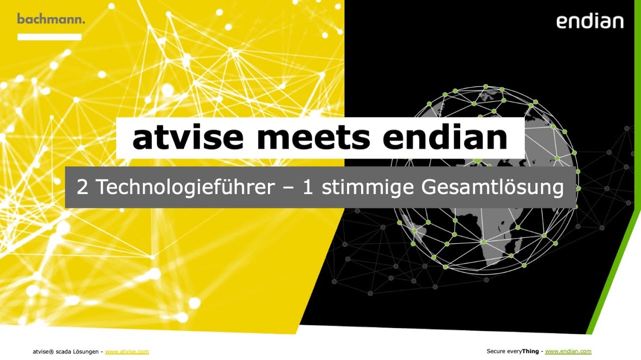 Endian Webinar: atvise meets Endian, 2 Technologieführer – 1 stimmige Gesamtlösung