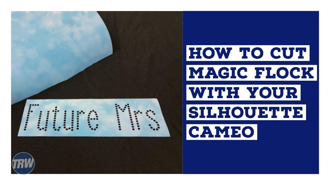 Как вырезать шаблон из стразов Magic Flock с помощью Silhouette CAMEO