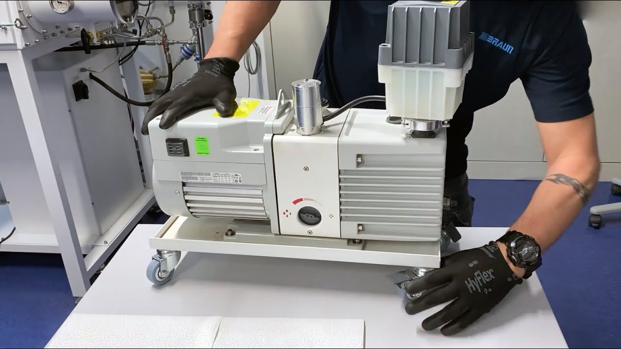 How to exchange a vacuum pump of your MBRAUN glovebox