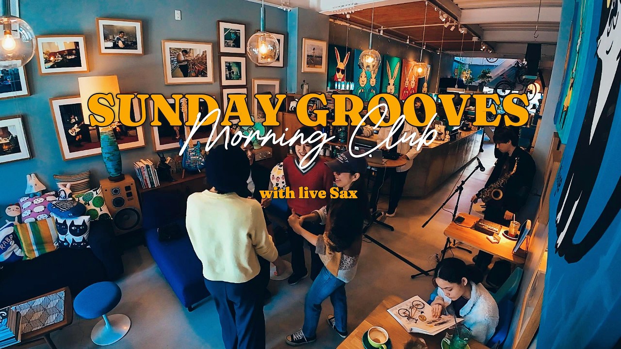 Morning Coffee Jazz House Mix ☕ Live Sax at a Cozy Cafe in Hamamatsu-Japan