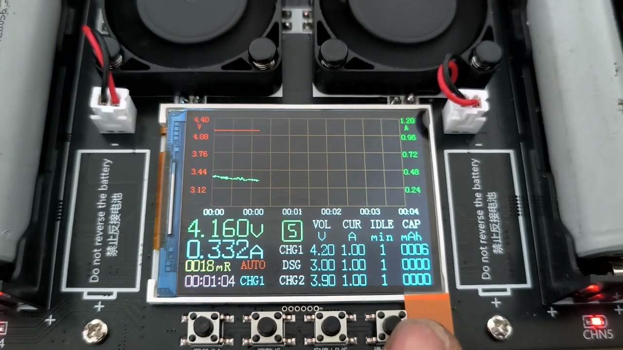 8 Channel 18650 battery capacity tester