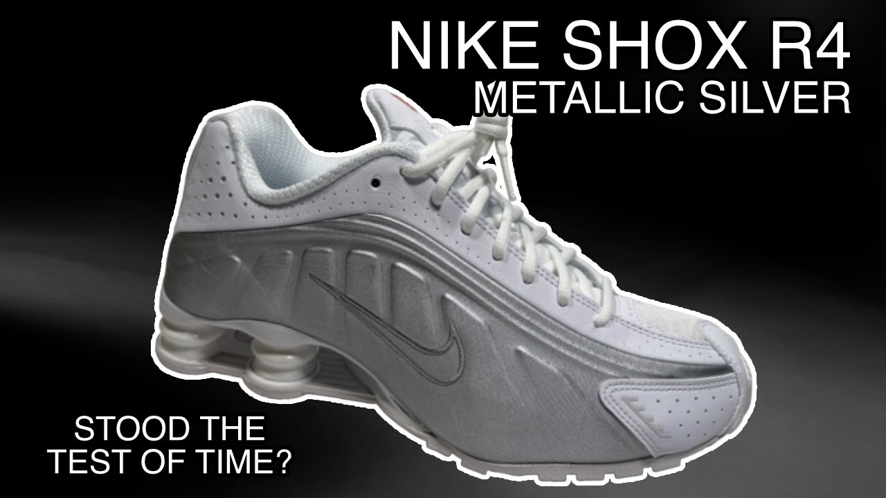 2024 Nike Shox R4 White Metallic Silver Review & On Feet