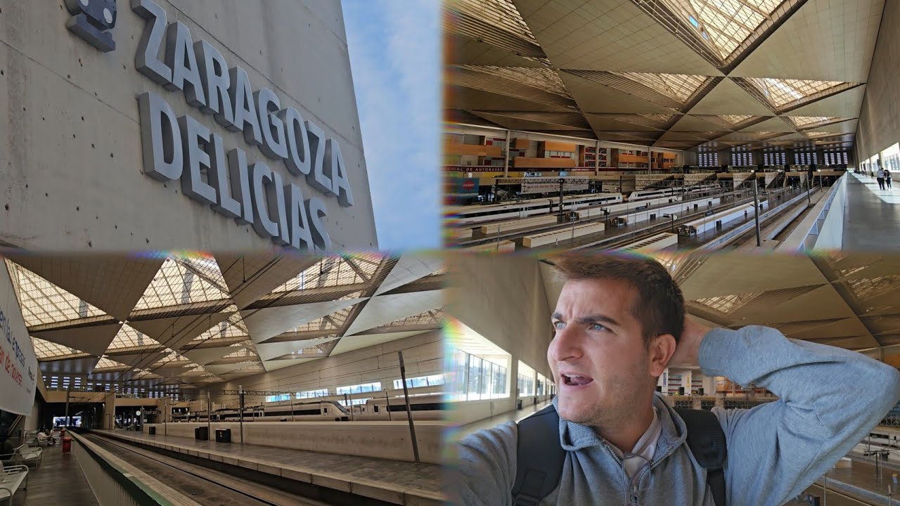TOUR ESTACIÓN DELICIAS ZARAGOZA ( AVE, ALVIA, CERCANÍAS RENFE ) Estación Autobús y Tren BAÑO GRATIS