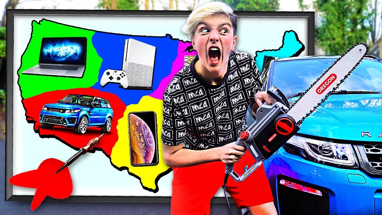 Throwing a Dart at a Map & DESTROYING Whatever it Lands on - Challenge