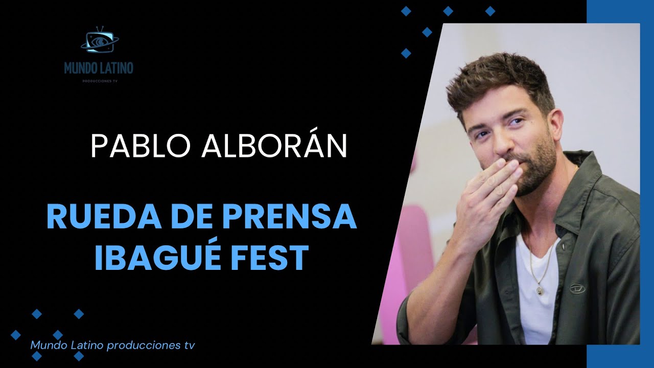 🎤Pablo Alborán en Exclusiva habló con nosotros antes de brillar en Ibagué Fest 💎 - Mundo Latino TV