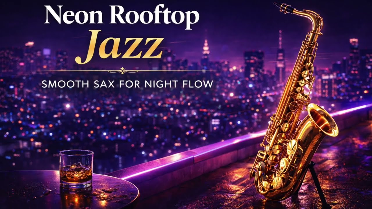 Neon Rooftop Jazz – Smooth Sax for Late Night Flow