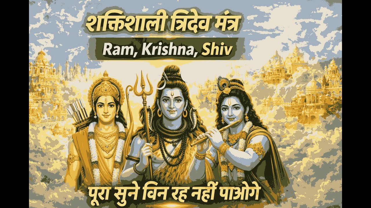 त्रिदेव का दिव्य संगम | शक्तिशाली त्रिदेव मंत्र | पूरा सुनोगे, खुशखबरी पाओगे | हरे राम हरे कृष्णा