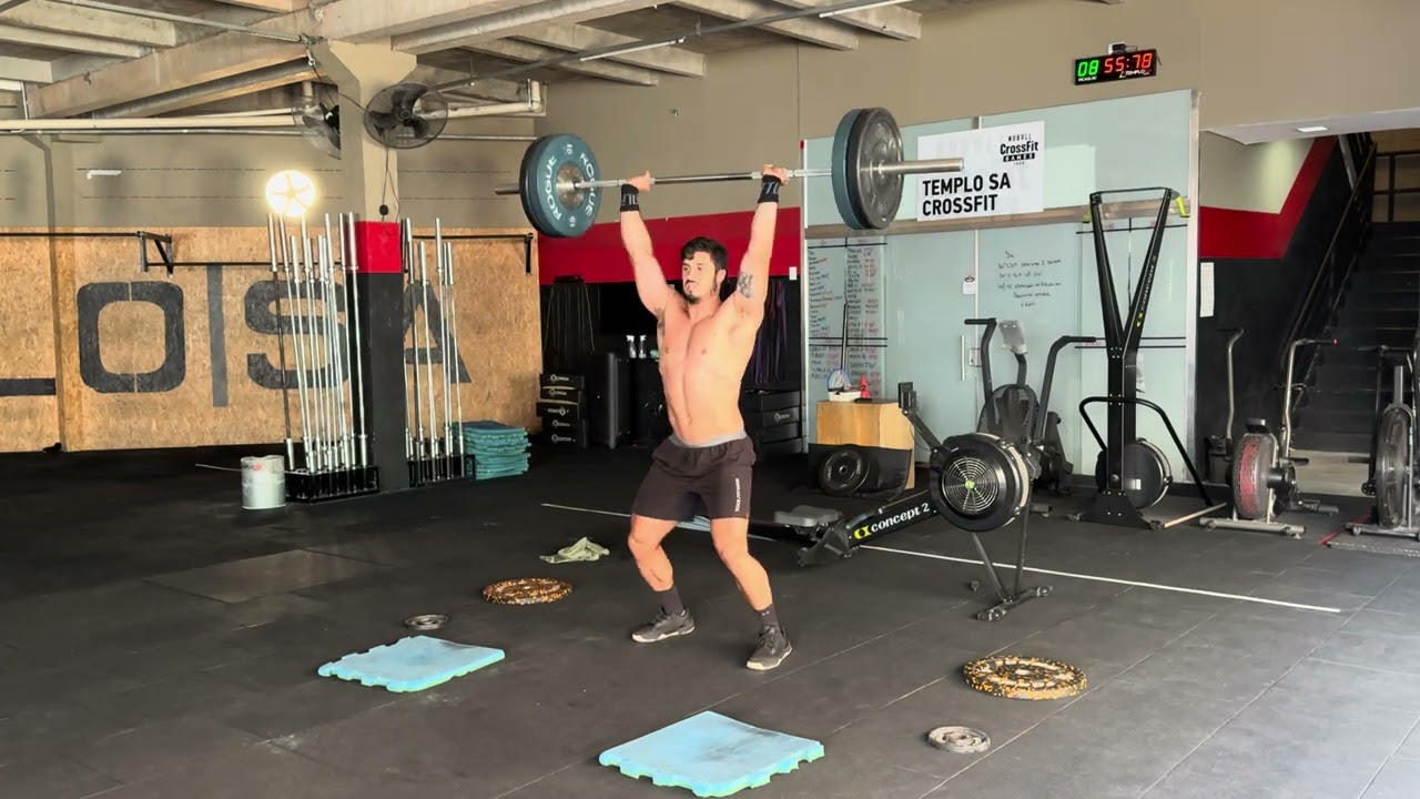 Semi final masters crossfit games 2025 - Full workout (Row and shoulder to over head)- Tato Outor