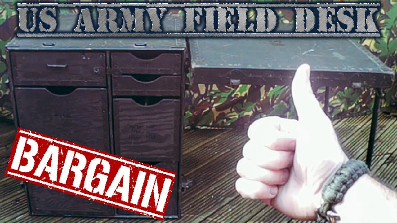 US army M1950 field desk camping chuck box