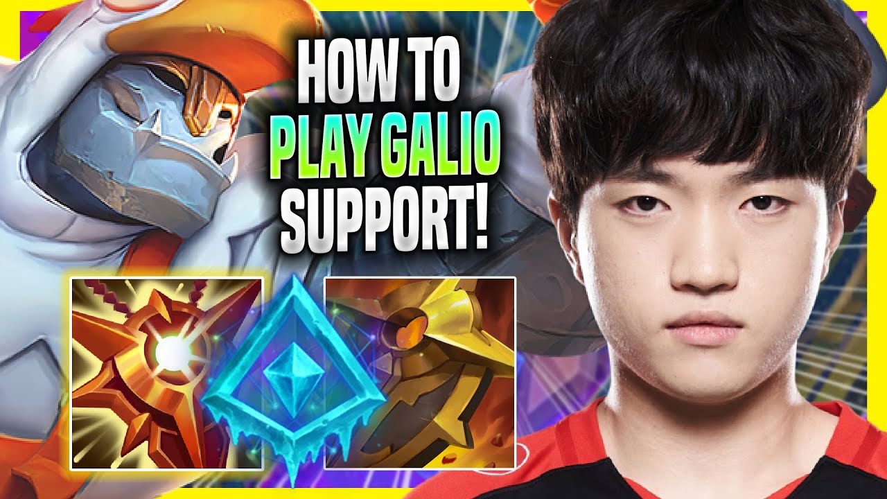 LEARN HOW TO PLAY GALIO SUPPORT LIKE A PRO! - T1 Keria Plays Galio SUPPORT vs Rakan! | Season 2022