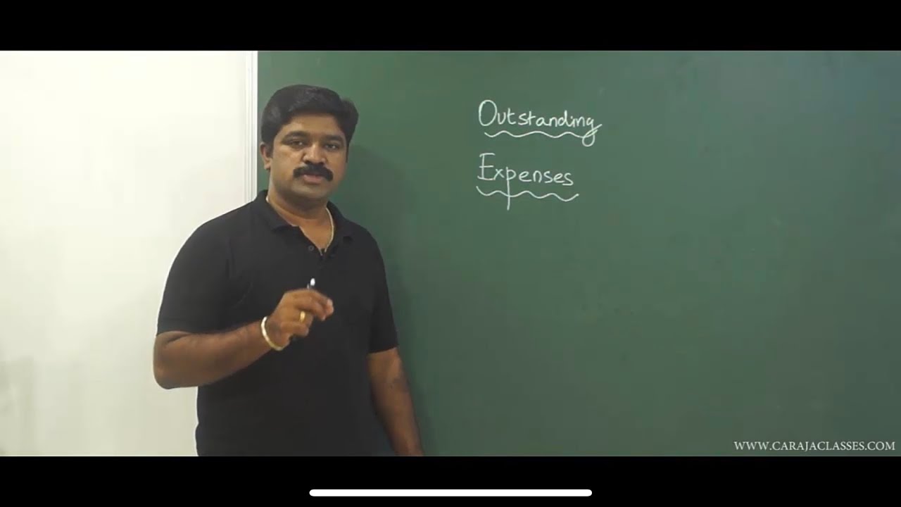 Outstanding expenses-adjustment in final accounts