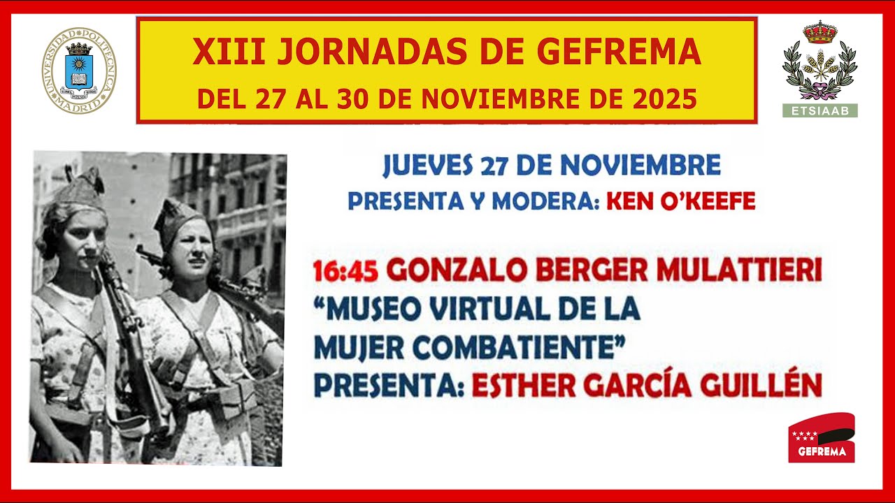 GONZALO BERGER MULATTIERI.  MUSEO VIRTUAL DE LA MUJER COMBATIENTE. 27-11-2025. 2/7