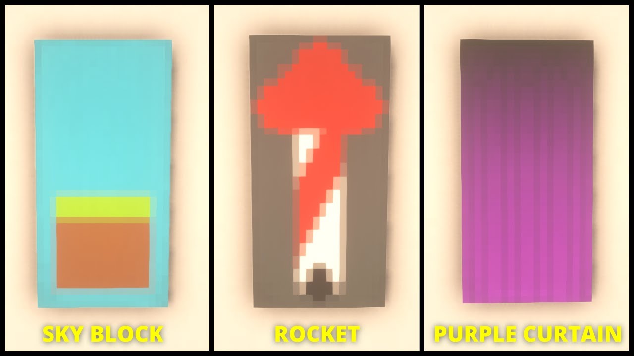 Minecraft Banners Tutorial | 5 Best Banner Designs | Easy #14