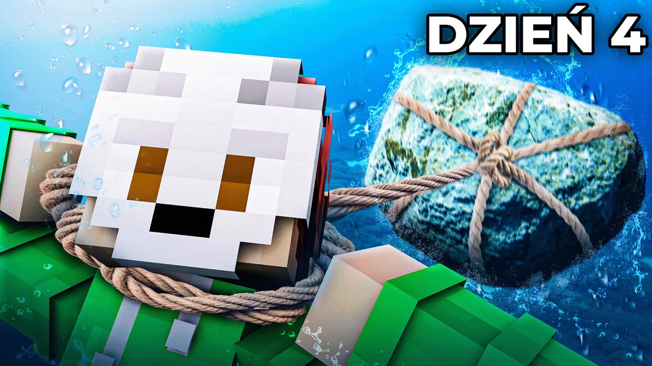 PRZETRWAŁEM 100 DNI pod WODĄ w MINECRAFT HARDCORE
