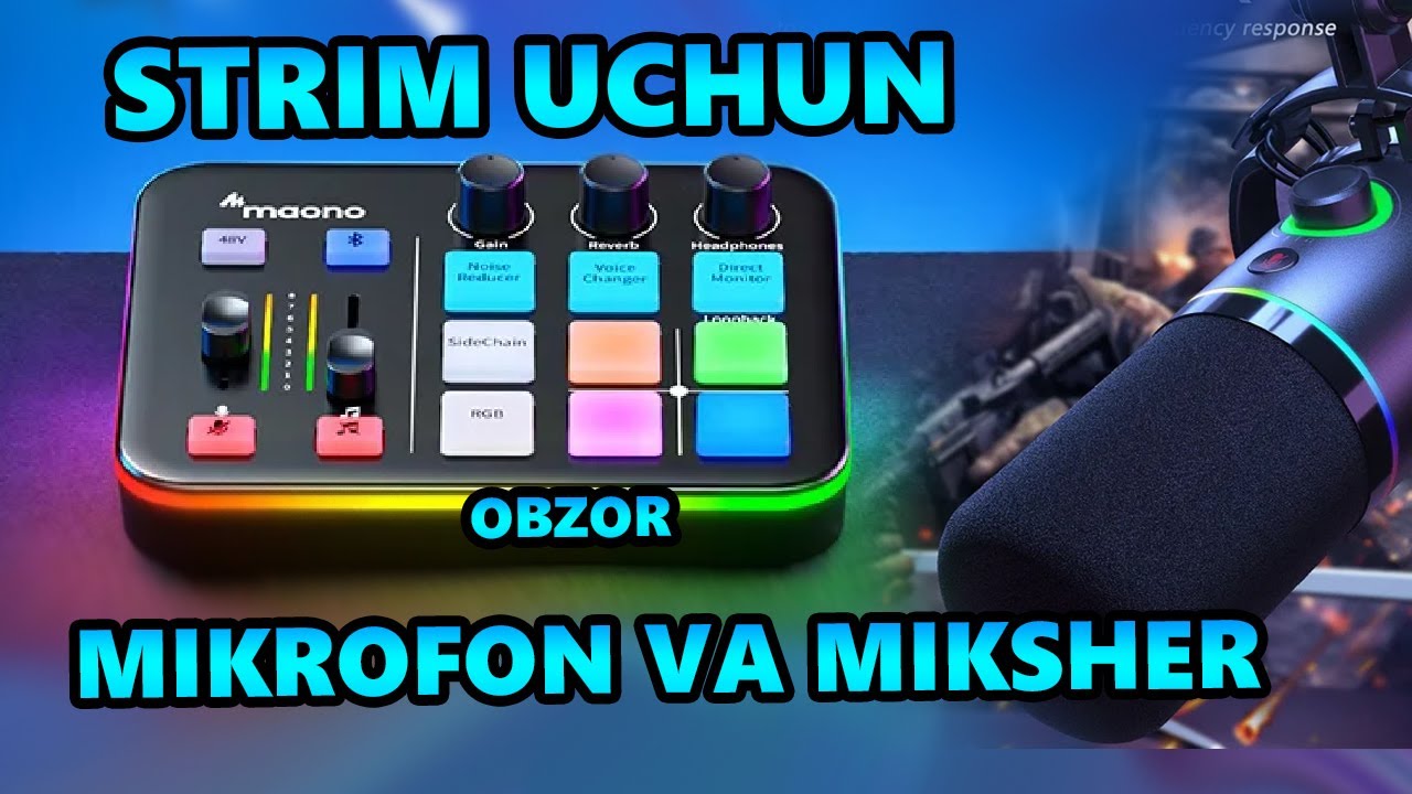STRIMERLAR UCHUN Maono MIKROFONI HyPerX yoki Fifinedan YAXSHIMI?  @MaonoGlobal