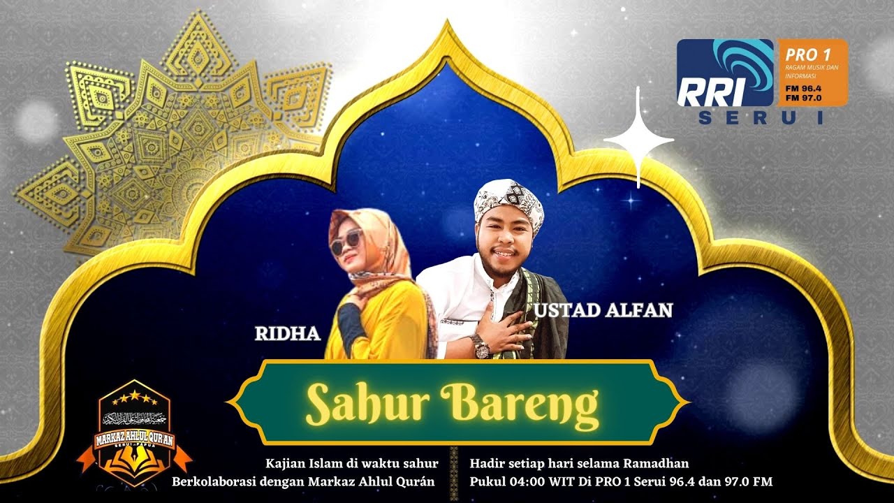 SAHUR BARENG USTAD ALFAN DAN RIDHA EDISI 16 APRIL 2023