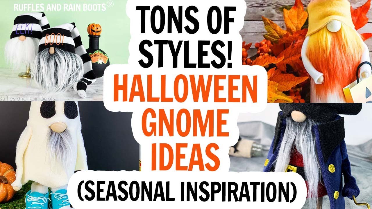Halloween Gnomes / Witch Gnome/ Mummy Gnome / Sock Gnome/ Candy Corn Gnome / DIY Halloween Gnome