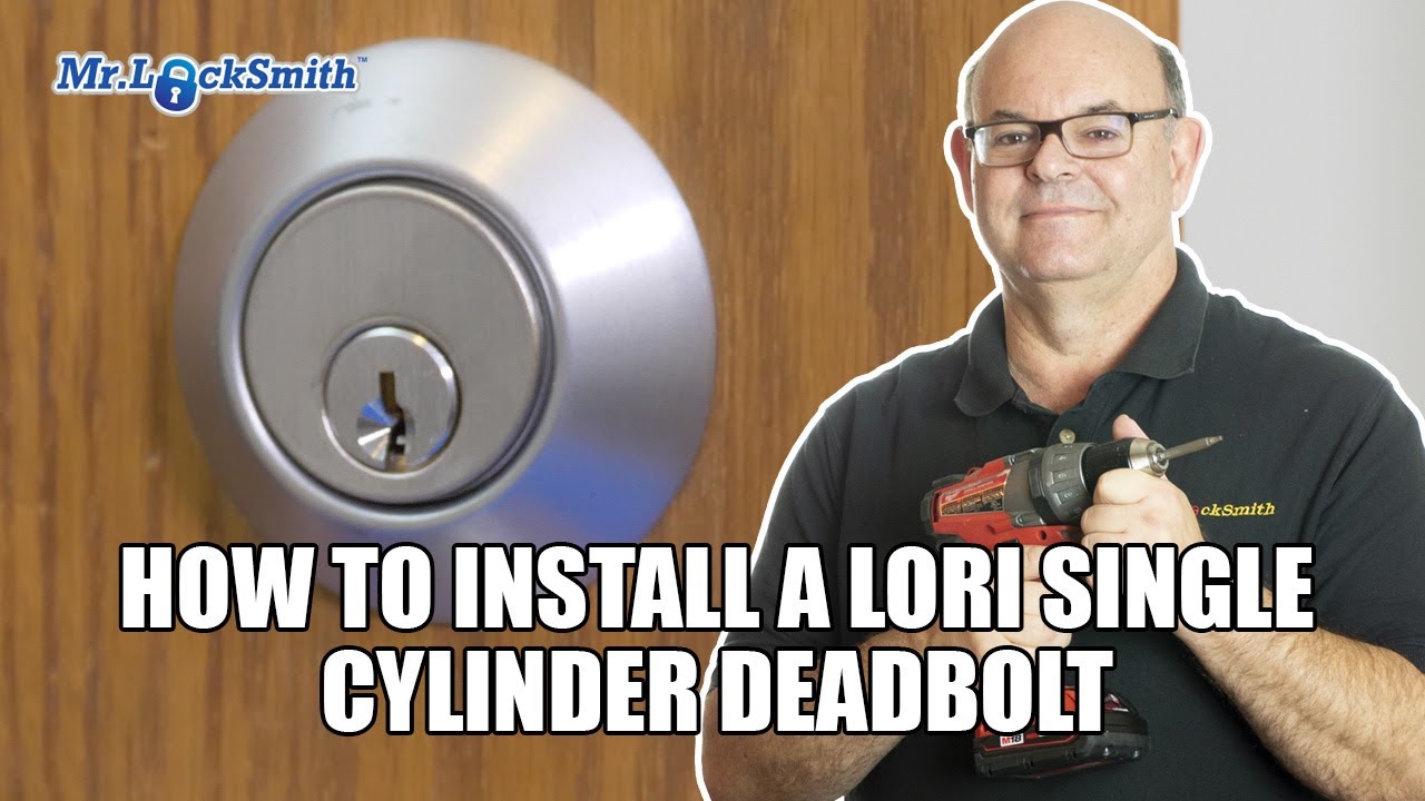 Как установить одноцилиндровый засов Lori | Видео Mr Locksmith