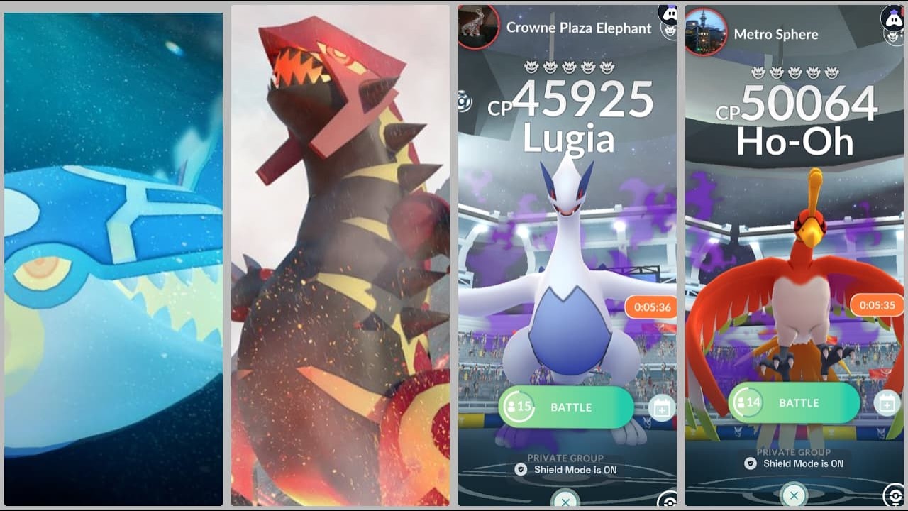 PRIMAL GROUDON AND KYOGORE, HO-OH, LUGIA RAID INVITES | POKEMON GO LIVE