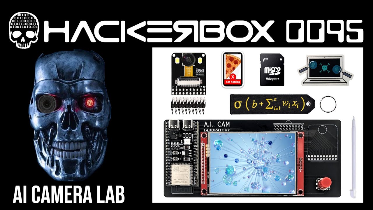 Hackerbox 0095 - Лаборатория ИИ-камер - Развлечения с ESP32/дисплеем/камерой!