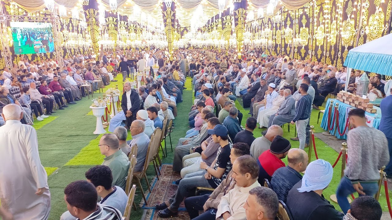 الشيخ محمود الشحات ربع العشاء عزاء عائلات ابو فريد بقرية طلعت بني عبيد دقهليه