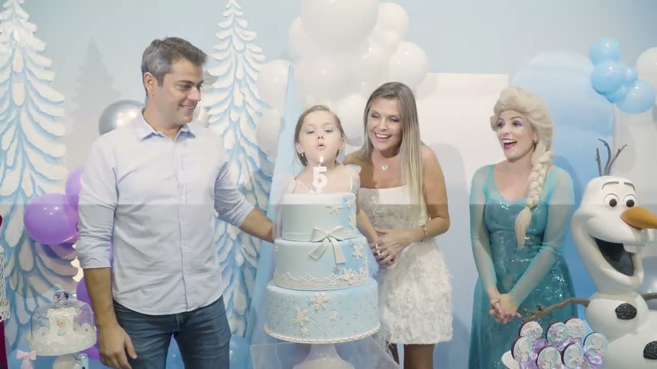 Aniversário Ella 5 anos - Festa infantil com Tema Frozen no Buffet Brigadeiro