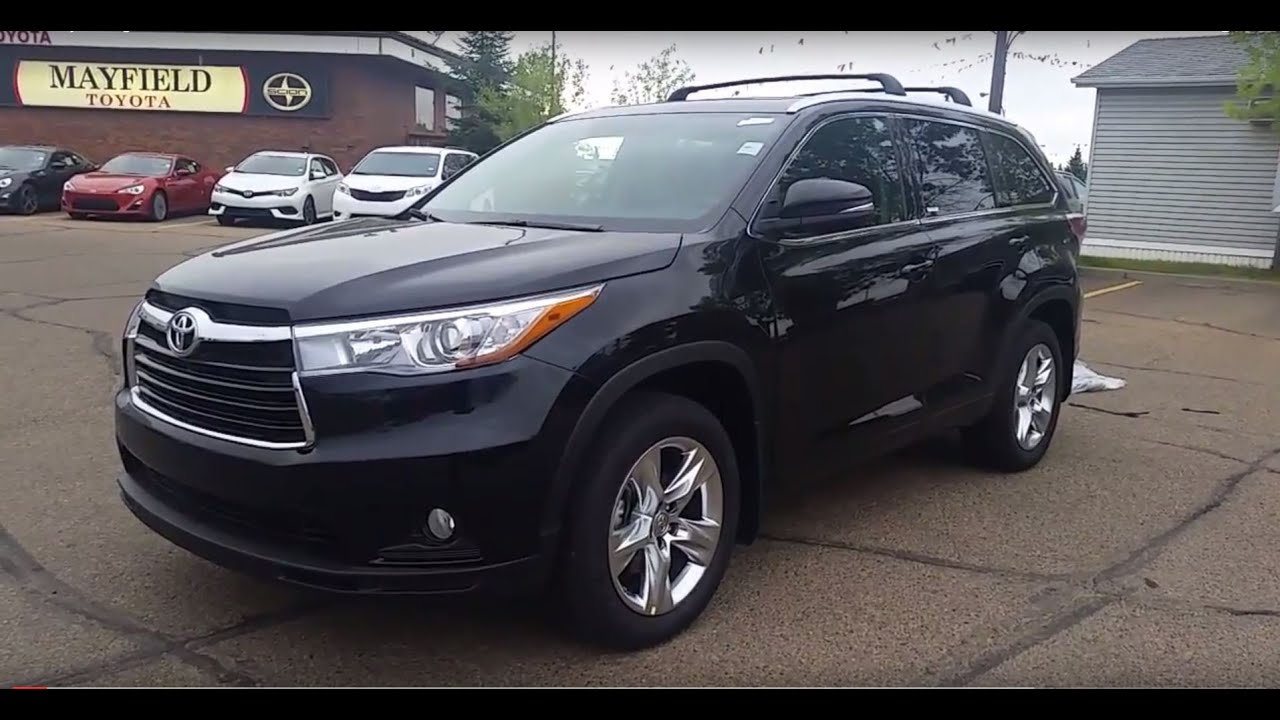 2016 Toyota Highlander V6 Limiited AWD in Black Walk-around and review