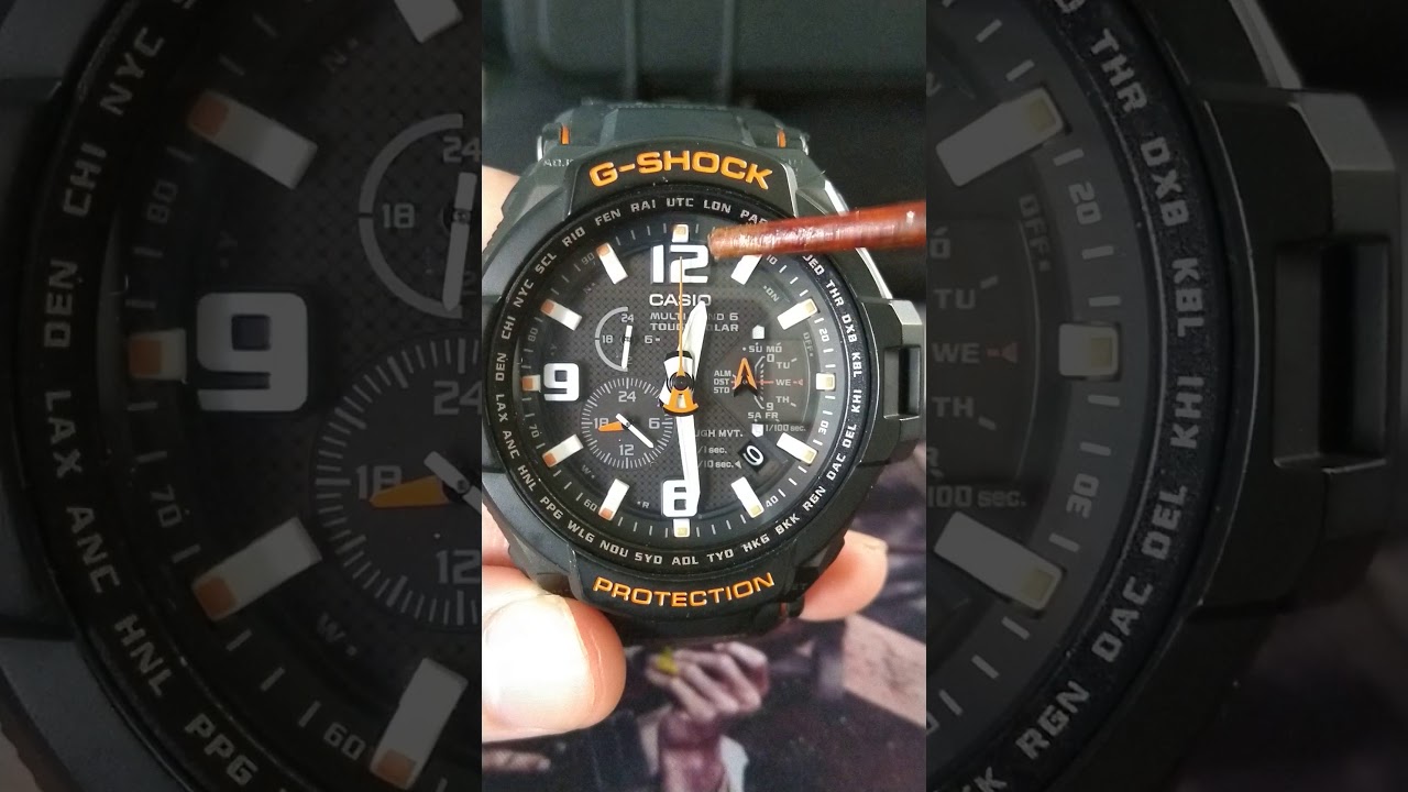 Cách chỉnh g shock full kim GW-4000