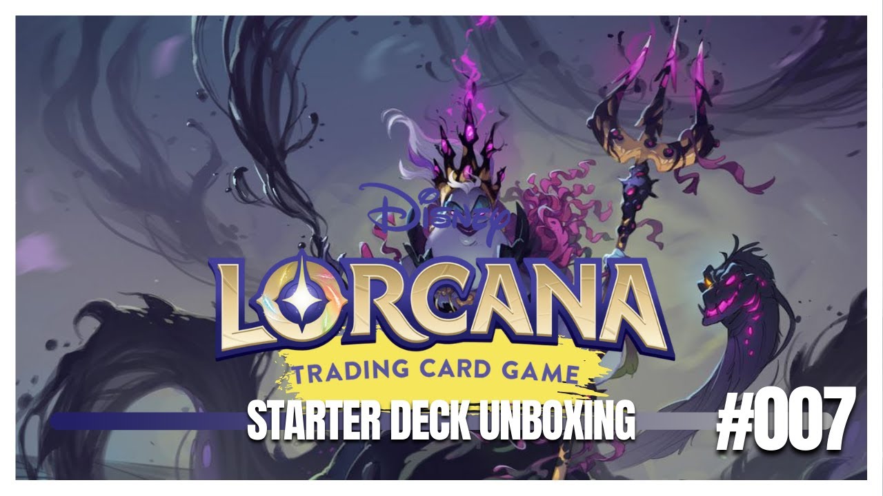 DISNEY LORCANA CARD GAME #007 - URSULA'S RETURN STARTER DECKS UNBOXING: SER&Aacute; QUE VALEM A PENA?
