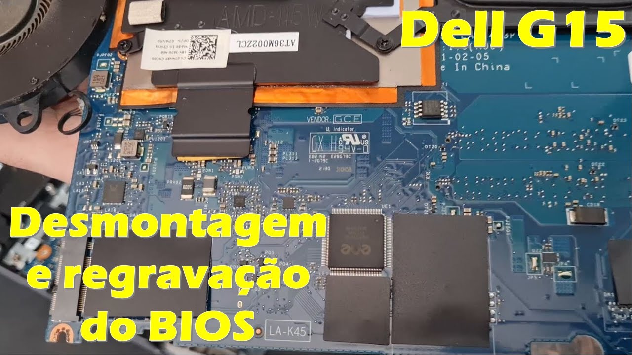 DELL G15 5515 desmontagem e regravação do BIOS. Dell G15 disassembly and BIOS update.