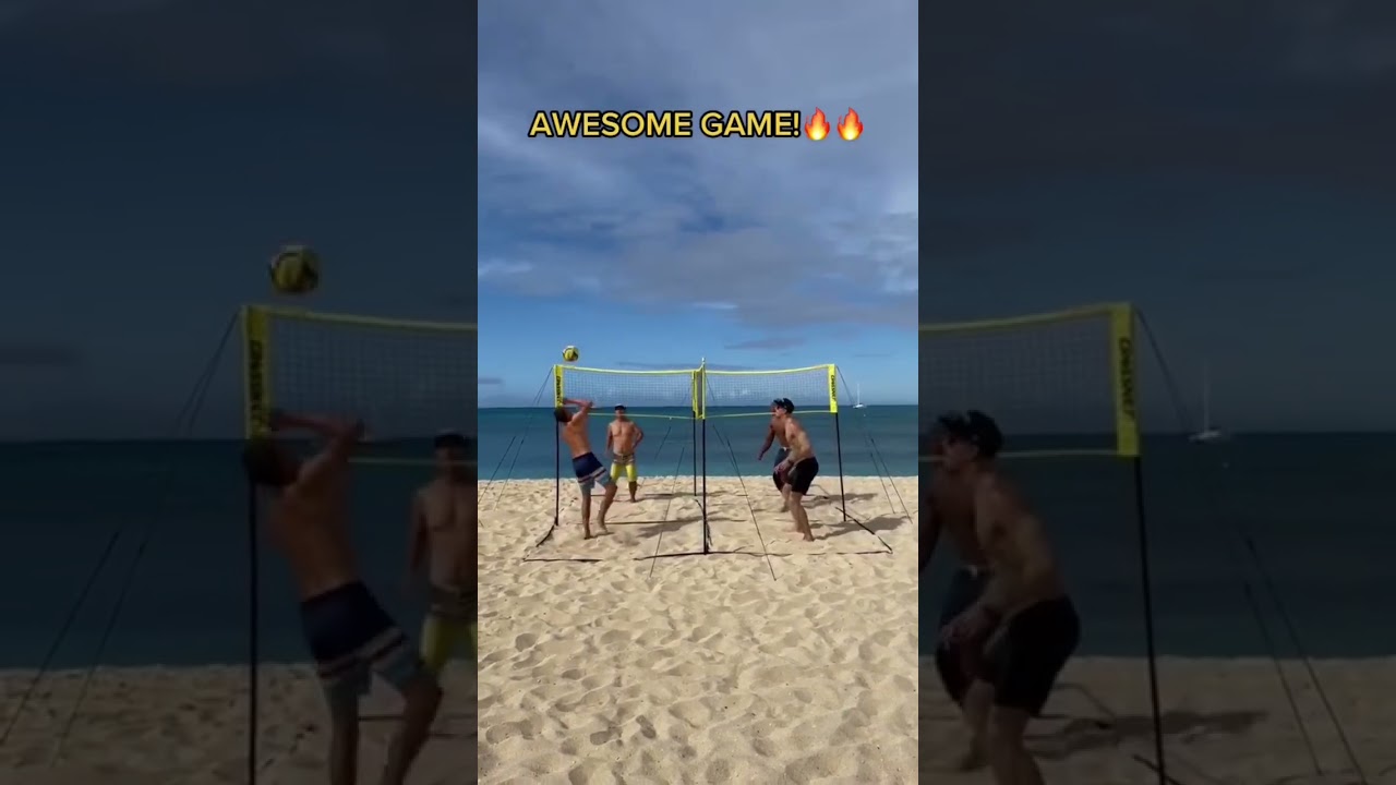 #1 Beach Game!🏐 #crossnet #beach #volleyball #bestgame #fun #beachday #viral #fyp #shortsviral