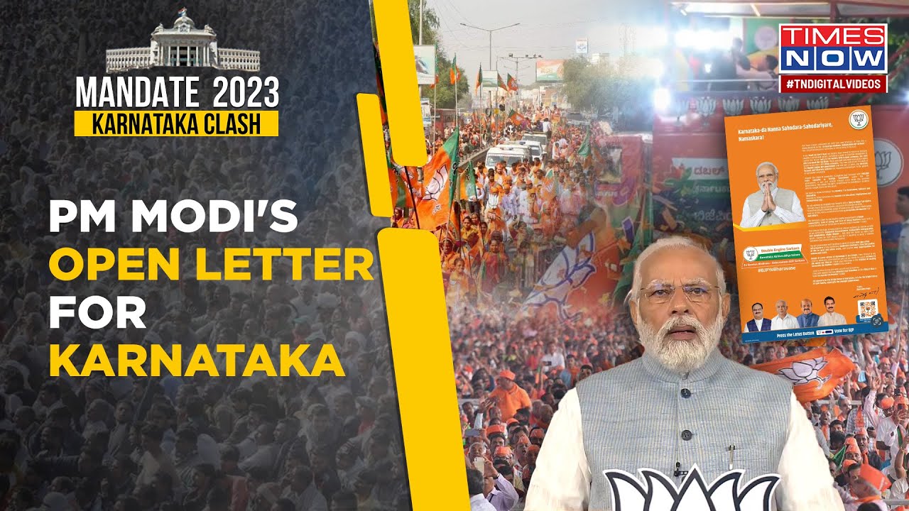 In Open Letter, PM Modi&rsquo;s Heart-To-Heart With Karnataka After Campaigning Ends, Says This