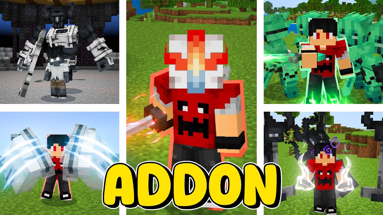 *NOVO* ADDON de PODERES DE ANIME no Minecraft ‹‹ P3DRU ››
