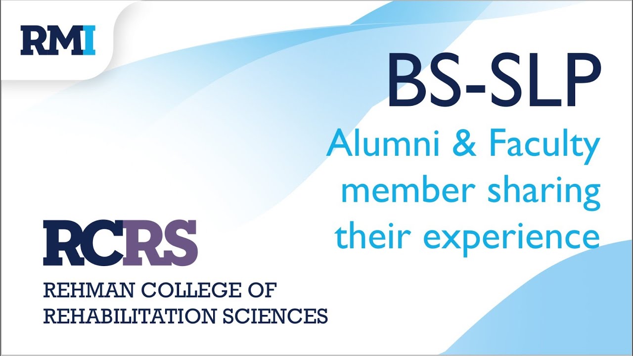 BS - Speech & Language Pathology in RCRS