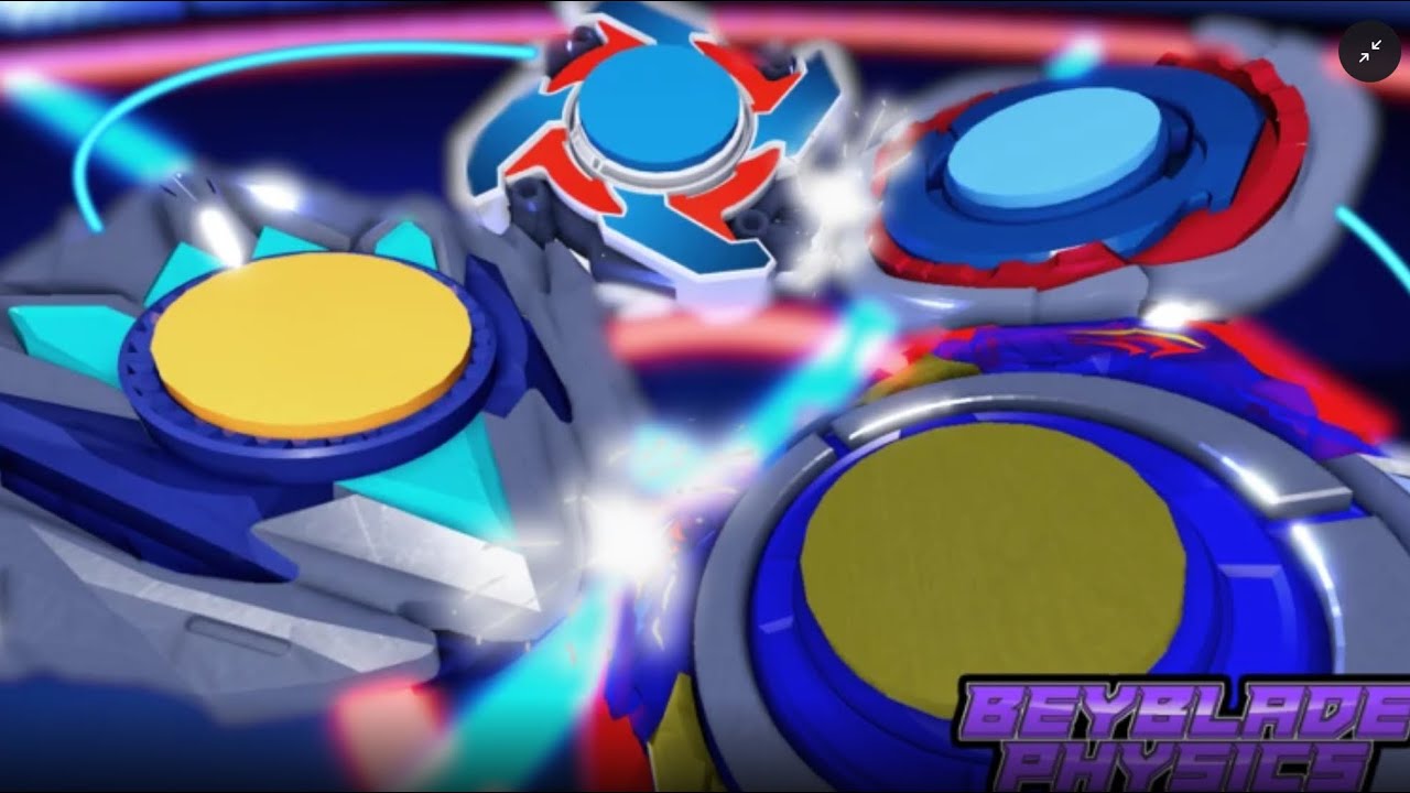 Beyblade physics gameplay in Roblox #roblox 