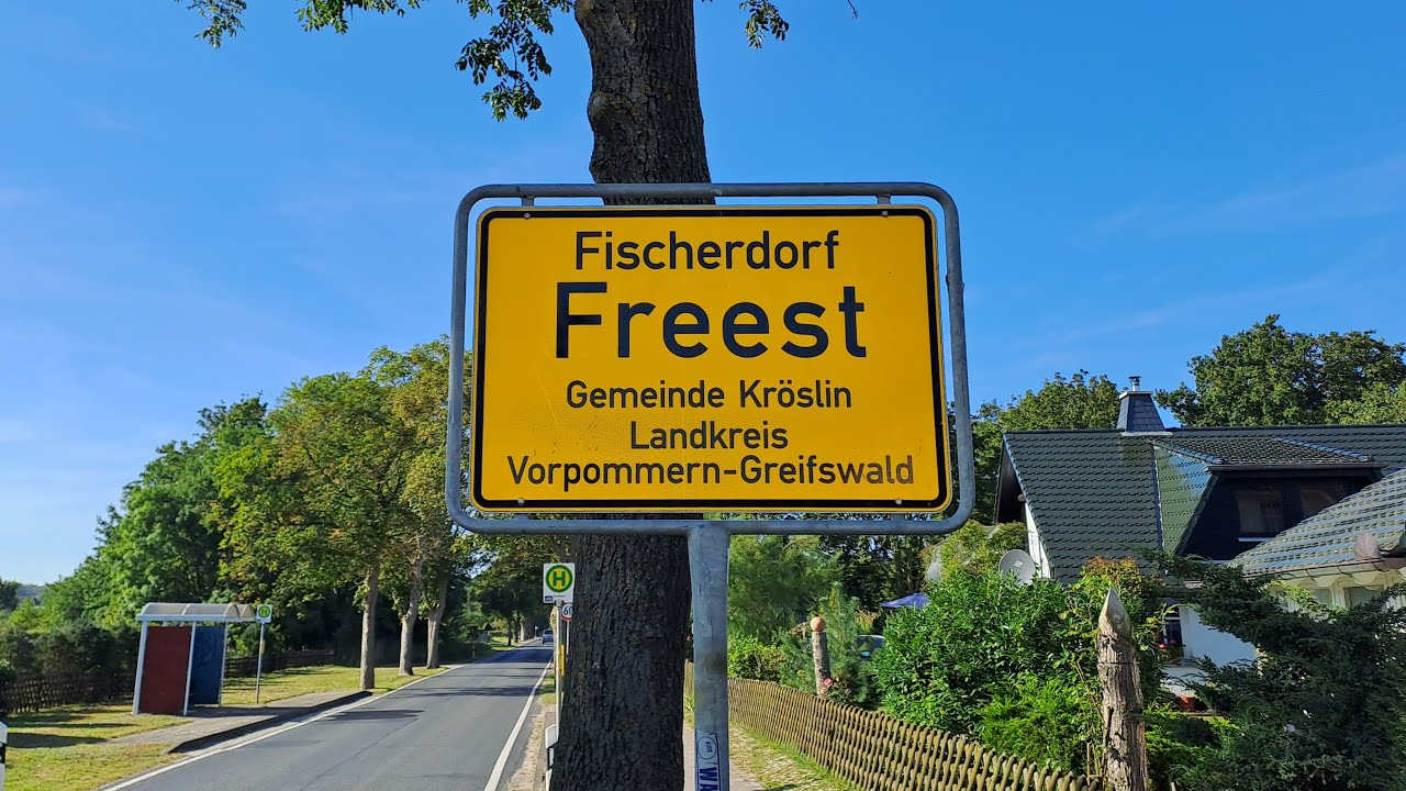 FREEST - Ein Fischerdorf in Mecklenburg-Vorpommern von oben